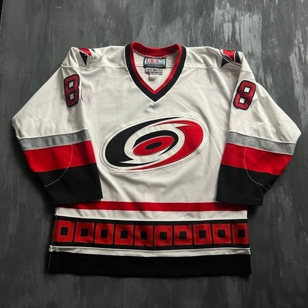 Vintage Carolina Hurricanes Jersey Mens XL White 1990s CCM NHL #88
